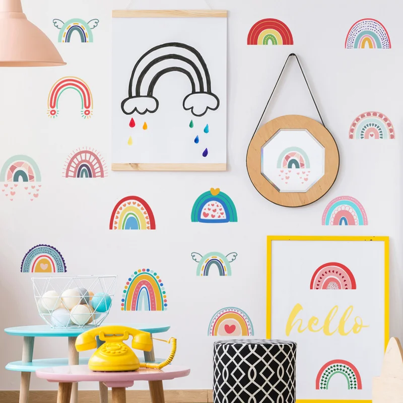 New Bohemian Style Rainbow DIY Wall Sticker, Kids Girls Bedroom Decor Decal
New Bohemian Style Rainbow DIY Wall Sticker, Kids Girls Bedroom Decor Decal
