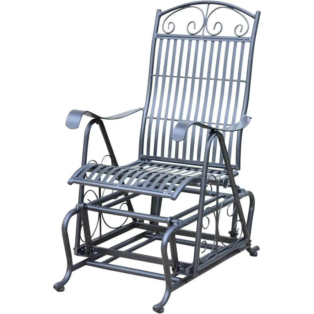Iron Outdoor Single Patio Glider Chair
Iron Outdoor Single Patio Glider Chair