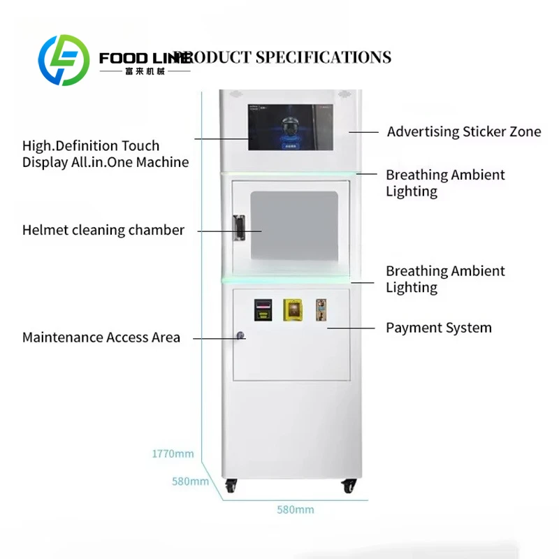 Customized size Smart Helmet Cleaning Vending Machine
Customized size Smart Helmet Cleaning Vending Machine