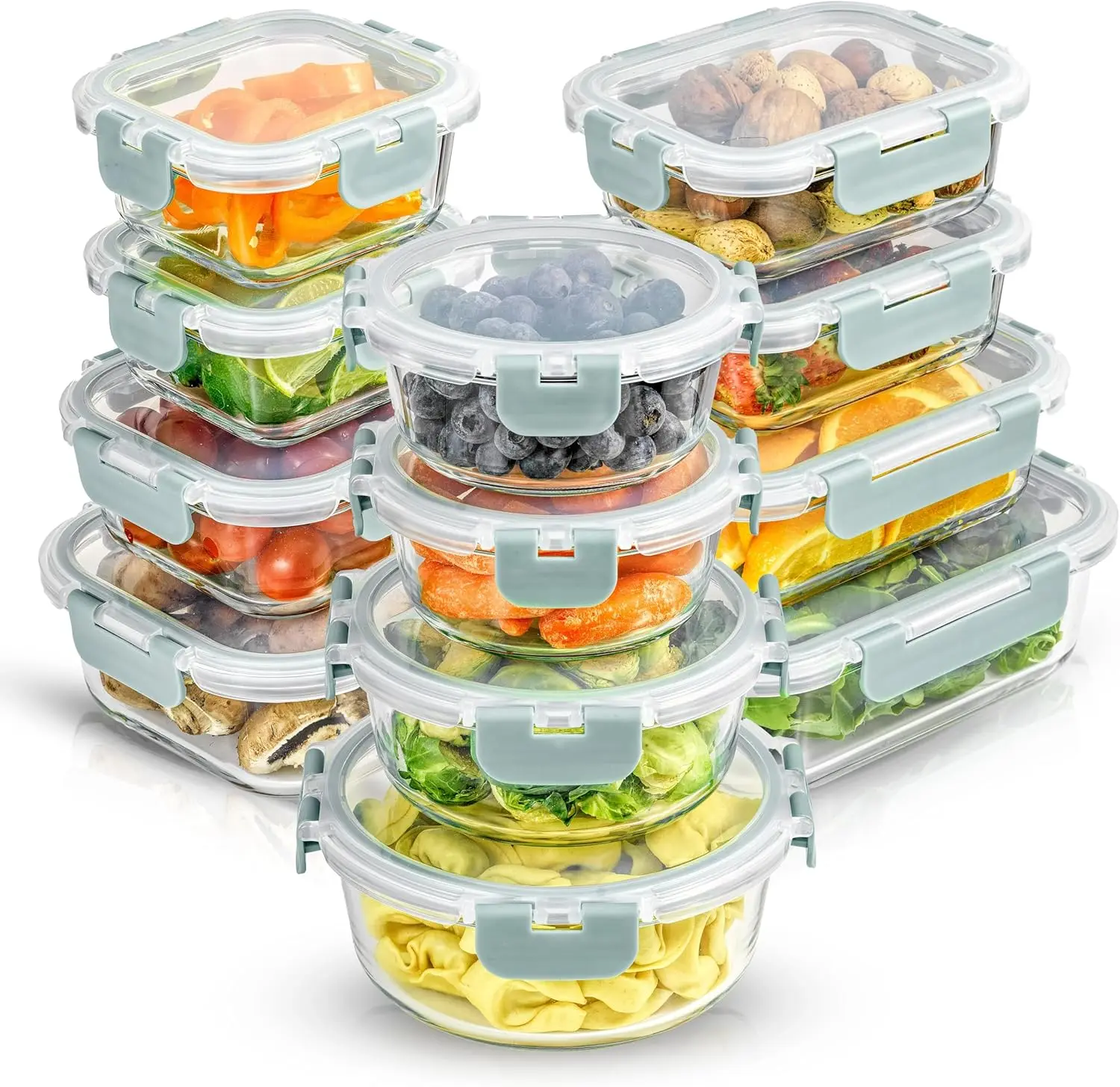 24pc Borosilicate Glass Food Storage Containers with Lids - Airtight, Freezer Safe, Meal Prep Set
24pc Borosilicate Glass Food Storage Containers with Lids - Airtight, Freezer Safe, Meal Prep Set