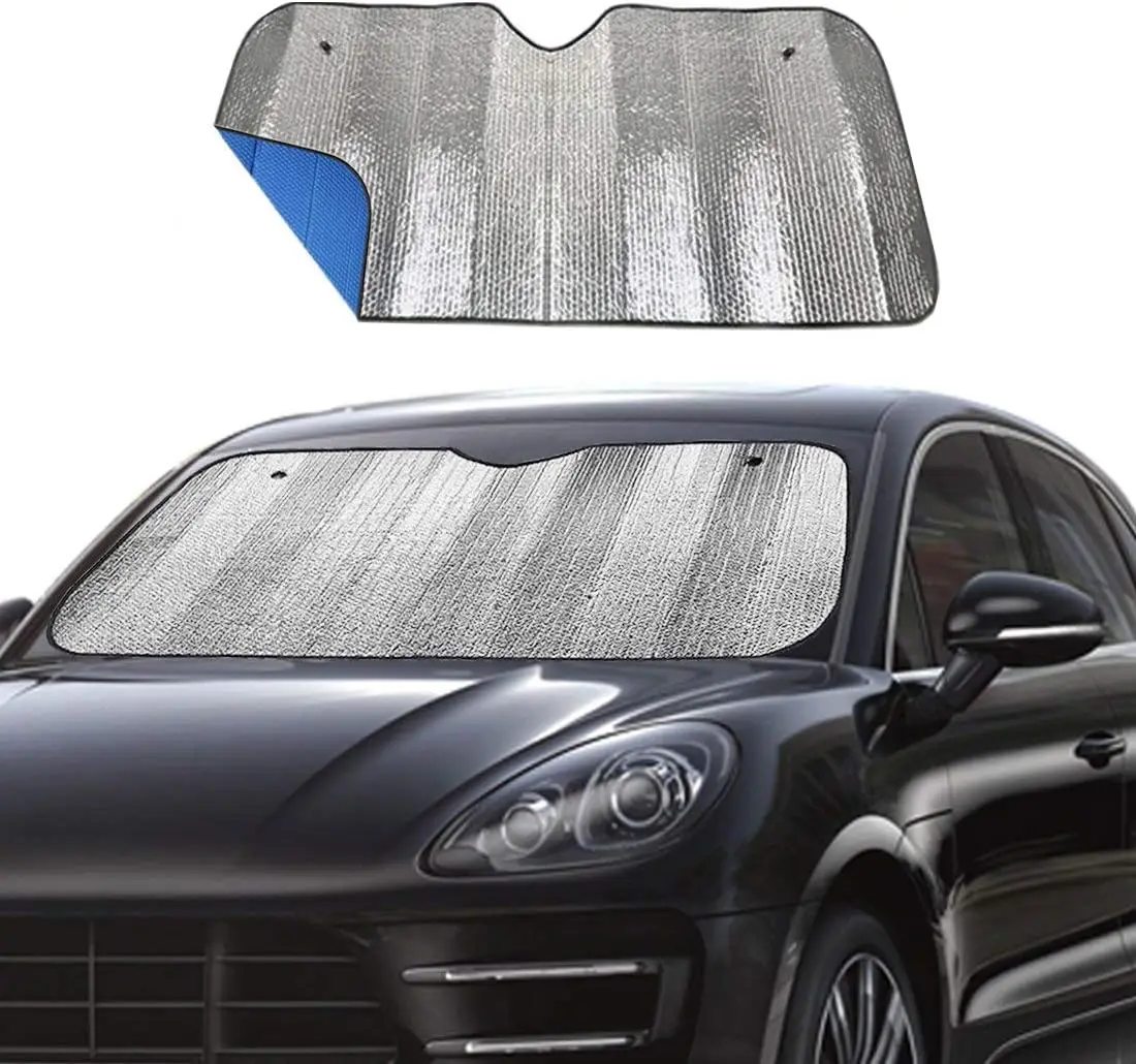 Foldable Windshield Sunshade for Car with UV Reflection Keeps Vehicle Cool Jumbo 55x27.5 Inch Blue
Foldable Windshield Sunshade for Car with UV Reflection Keeps Vehicle Cool Jumbo 55x27.5 Inch Blue