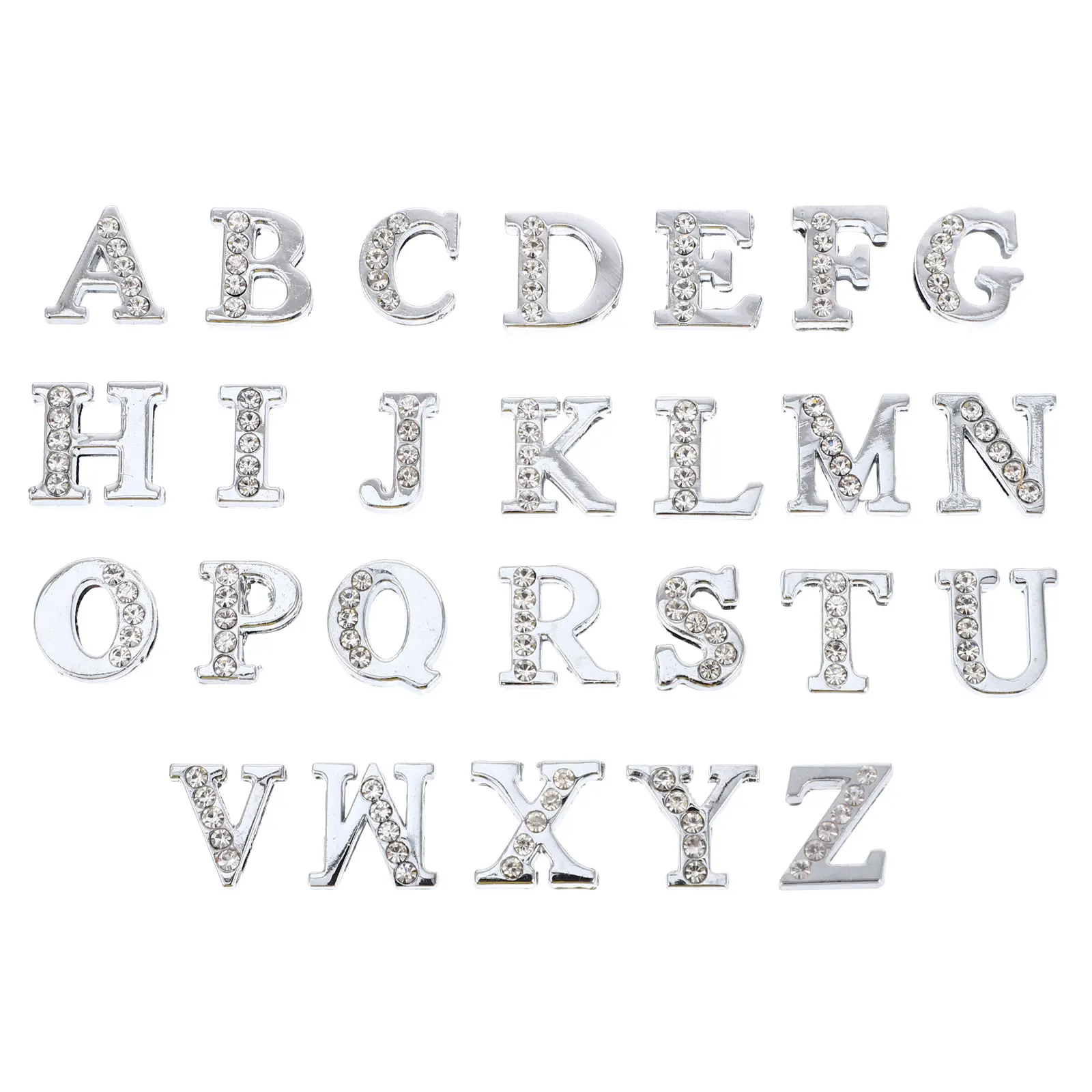 26pcs Rhinestone Alphabet Beads Jewelry Alloy Lettering Pendant Number Charm Initials Letters Necklace Bracelet Dangle Anklet
26pcs Rhinestone Alphabet Beads Jewelry Alloy Lettering Pendant Number Charm Initials Letters Necklace Bracelet Dangle Anklet