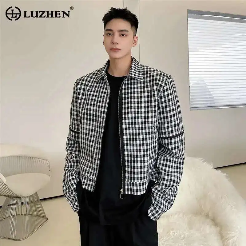 LUZHEN 2025 Spring New Plaid Printed Detachable Sleeve Design Casual Jacket Men's Stylish Original Elegant Handsome Coat LZ9892
LUZHEN 2025 Spring New Plaid Printed Detachable Sleeve Design Casual Jacket Men's Stylish Original Elegant Handsome Coat LZ9892