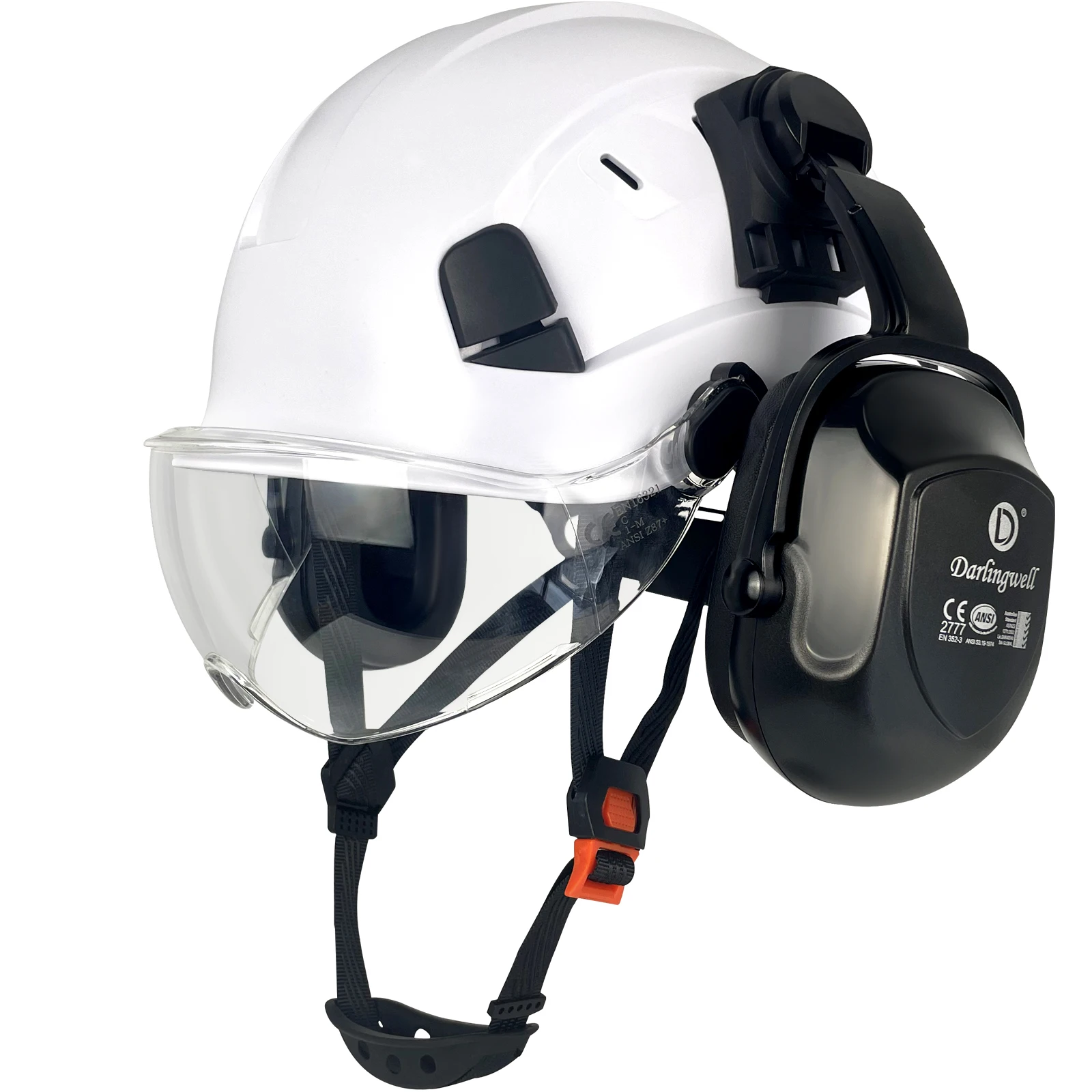 DARLINGWELL CE Construction Safety Helmet with Goggles for Engineer Visor with Earmuff, Work Cap, ABS Hard Hat, ANSI Industrial
DARLINGWELL CE Construction Safety Helmet with Goggles for Engineer Visor with Earmuff, Work Cap, ABS Hard Hat, ANSI Industrial