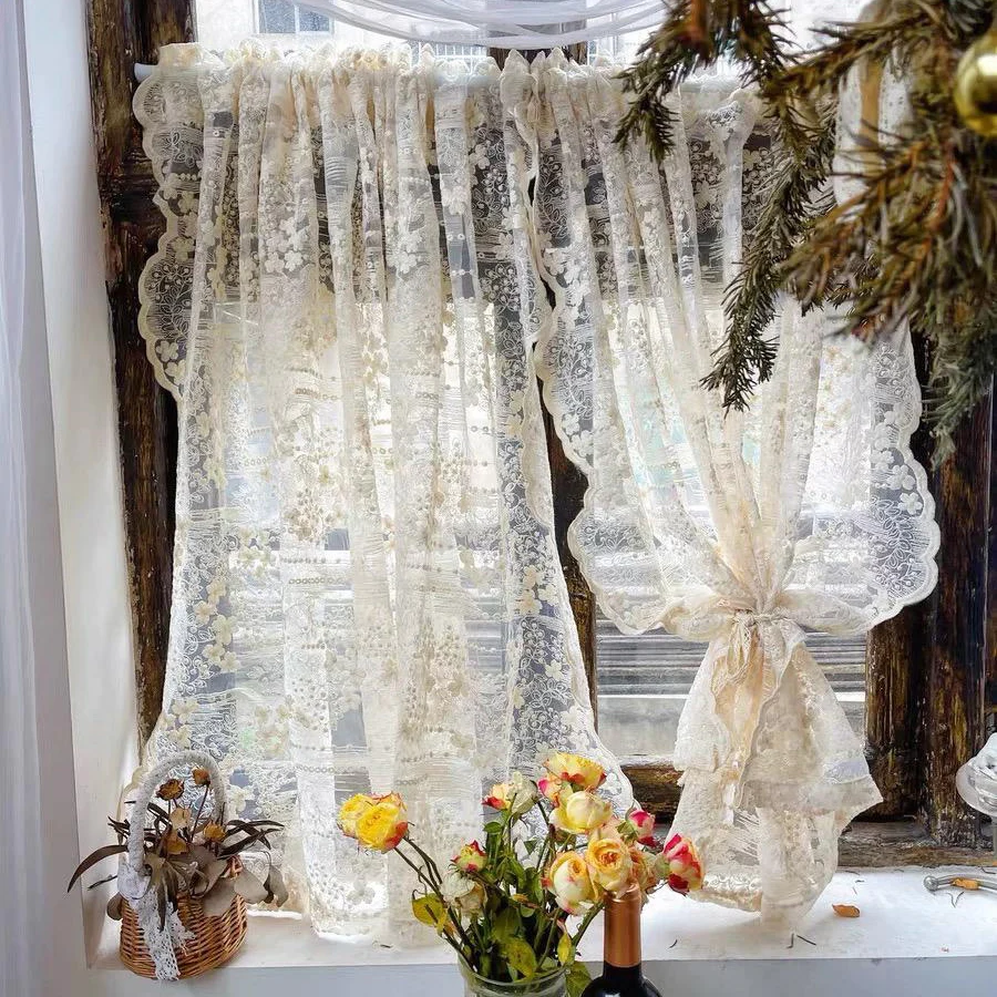 French Romantic Beige Embroidery Lace Tulle Curtain Partition Dust Sheer Drapes For Living Room Bedroom Cabinet Door
French Romantic Beige Embroidery Lace Tulle Curtain Partition Dust Sheer Drapes For Living Room Bedroom Cabinet Door