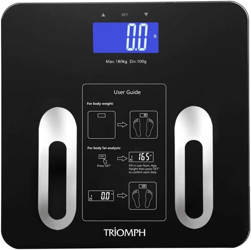 Precision Body Fat Scale with Backlit LCD Digital Bathroom Scale for Body Weight, Fat, Water, Muscle, BMI, Bone Mass, 10 User
Precision Body Fat Scale with Backlit LCD Digital Bathroom Scale for Body Weight, Fat, Water, Muscle, BMI, Bone Mass, 10 User