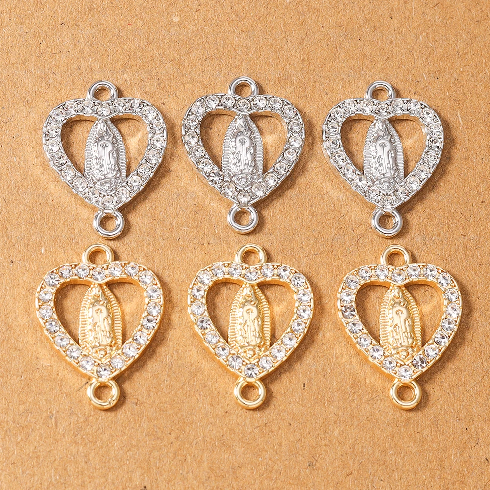 10pcs Alloy Rhinestones Love Heart Charms Pendants for Jewelry Making Necklace Earrings Bracelet DIY Accessories Supplies
10pcs Alloy Rhinestones Love Heart Charms Pendants for Jewelry Making Necklace Earrings Bracelet DIY Accessories Supplies