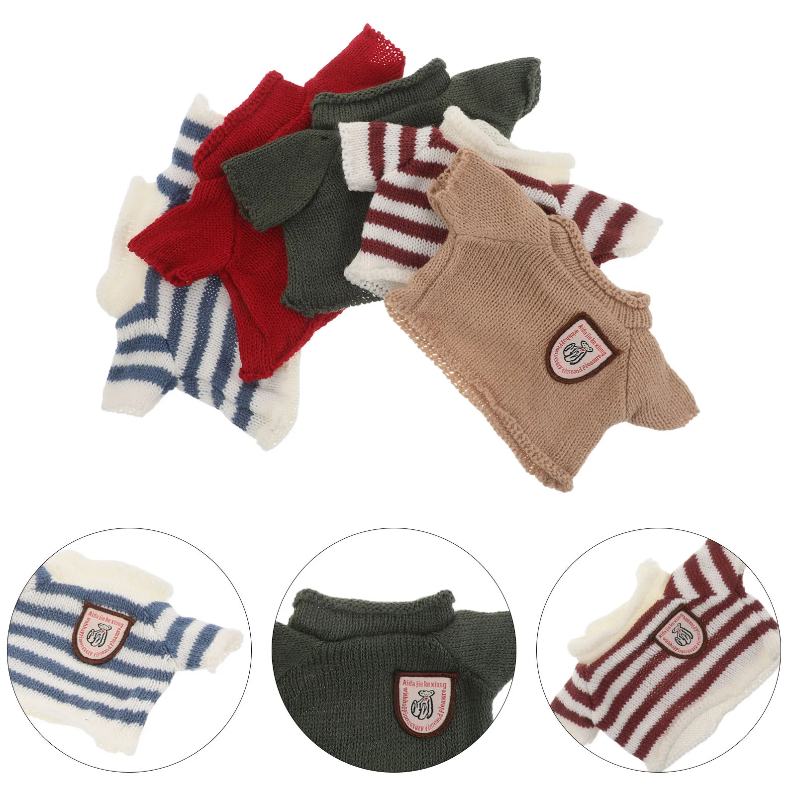 5pcs Knitted Bear Sweater Outfits For 30Cm Stuffed Animal Accessories Clothing Handmade Soft Bear Clothes For Kids Diy Play
5pcs Knitted Bear Sweater Outfits For 30Cm Stuffed Animal Accessories Clothing Handmade Soft Bear Clothes For Kids Diy Play