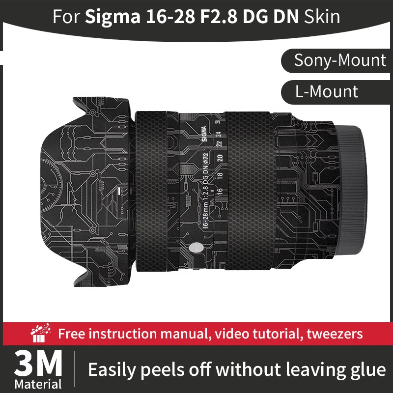 For Sigma 16 28mm Sony Skin Sigma 16-28mm F2.8 DG DN Camera Lens Skin For E&L-Mount Anti-scratch Sticker protective film
For Sigma 16 28mm Sony Skin Sigma 16-28mm F2.8 DG DN Camera Lens Skin For E&L-Mount Anti-scratch Sticker protective film