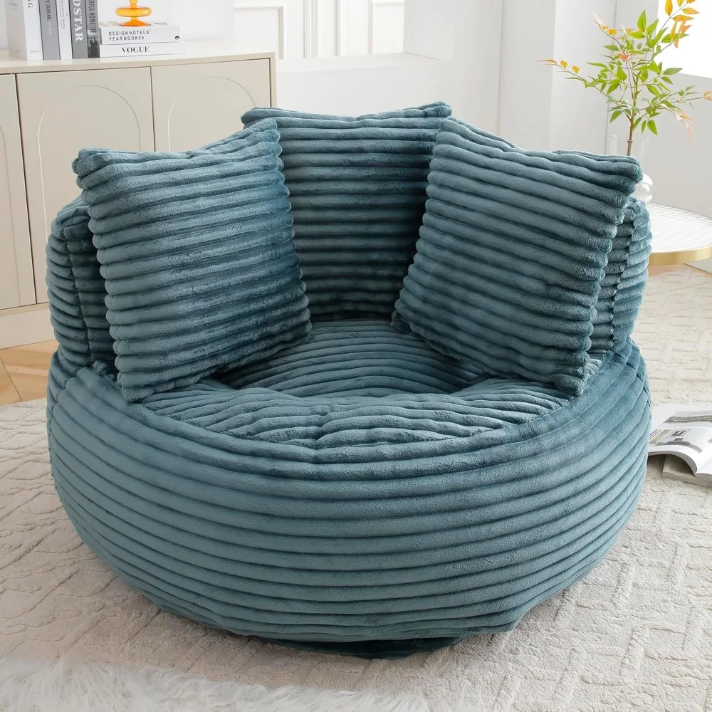 Bean Bag Chair, Giant Bean Bag Chairs for Adults, Kids, Oversized Corduroy Bean Bag Couch with Pillows, Comfy Stuffed Beanbag
Bean Bag Chair, Giant Bean Bag Chairs for Adults, Kids, Oversized Corduroy Bean Bag Couch with Pillows, Comfy Stuffed Beanbag