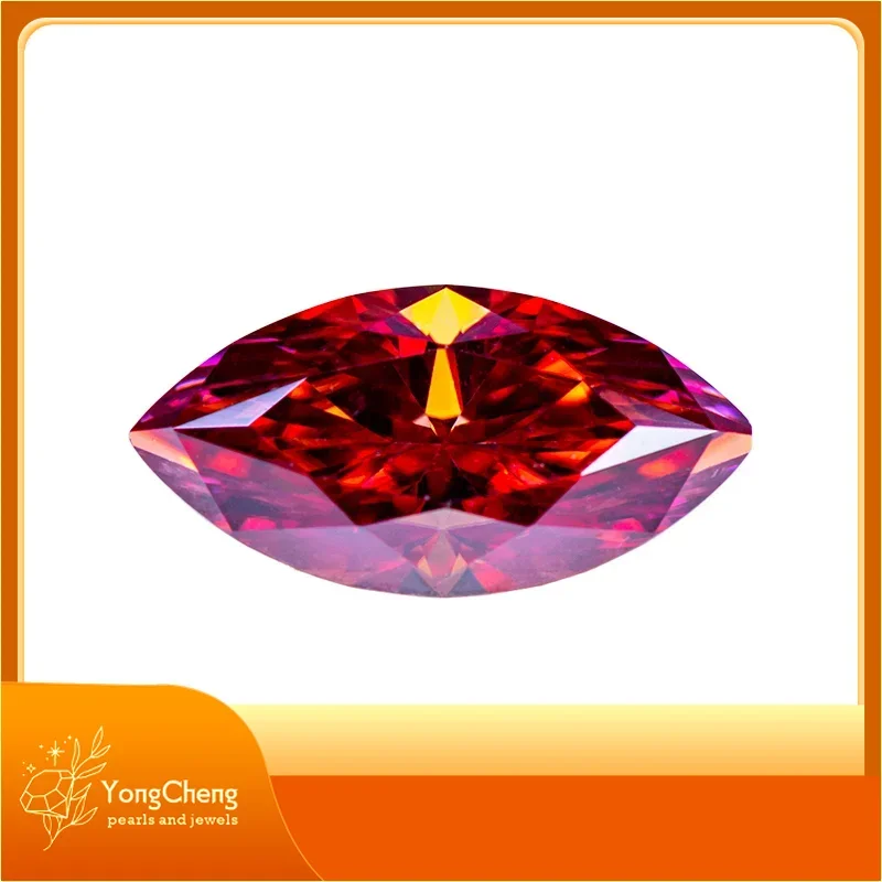 Moissanite Stone Gemstone Marquise Cut Watermelon Red Color Lab Grown Diamond Charms Woman Jewel Making With GRA Certificate
Moissanite Stone Gemstone Marquise Cut Watermelon Red Color Lab Grown Diamond Charms Woman Jewel Making With GRA Certificate