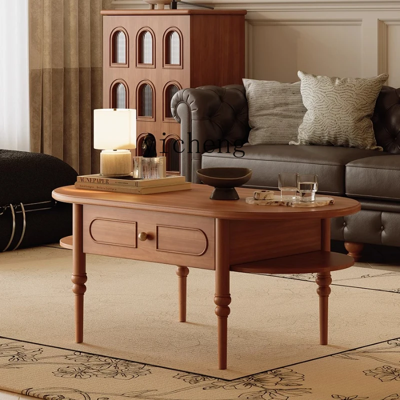 XL retro solid wood coffee table TV cabinet combination French coffee table living room light luxury medieval small apartment
XL retro solid wood coffee table TV cabinet combination French coffee table living room light luxury medieval small apartment