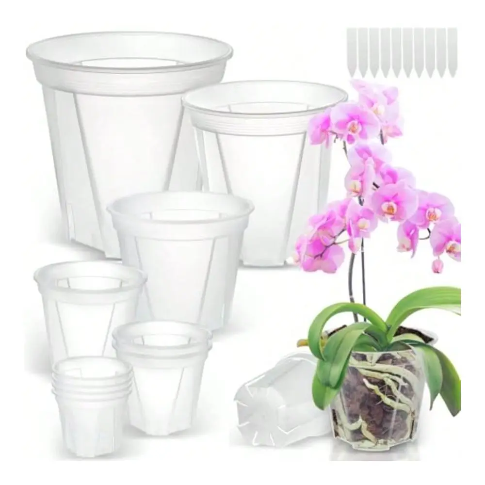 Nursery Pots With Drainage 10 Pack Transparent Plastic Orchid Planters 6 Sizes Plant Pots 9.5 8.5 7 6 4.7 4 Inch With 10 Plant
Nursery Pots With Drainage 10 Pack Transparent Plastic Orchid Planters 6 Sizes Plant Pots 9.5 8.5 7 6 4.7 4 Inch With 10 Plant
