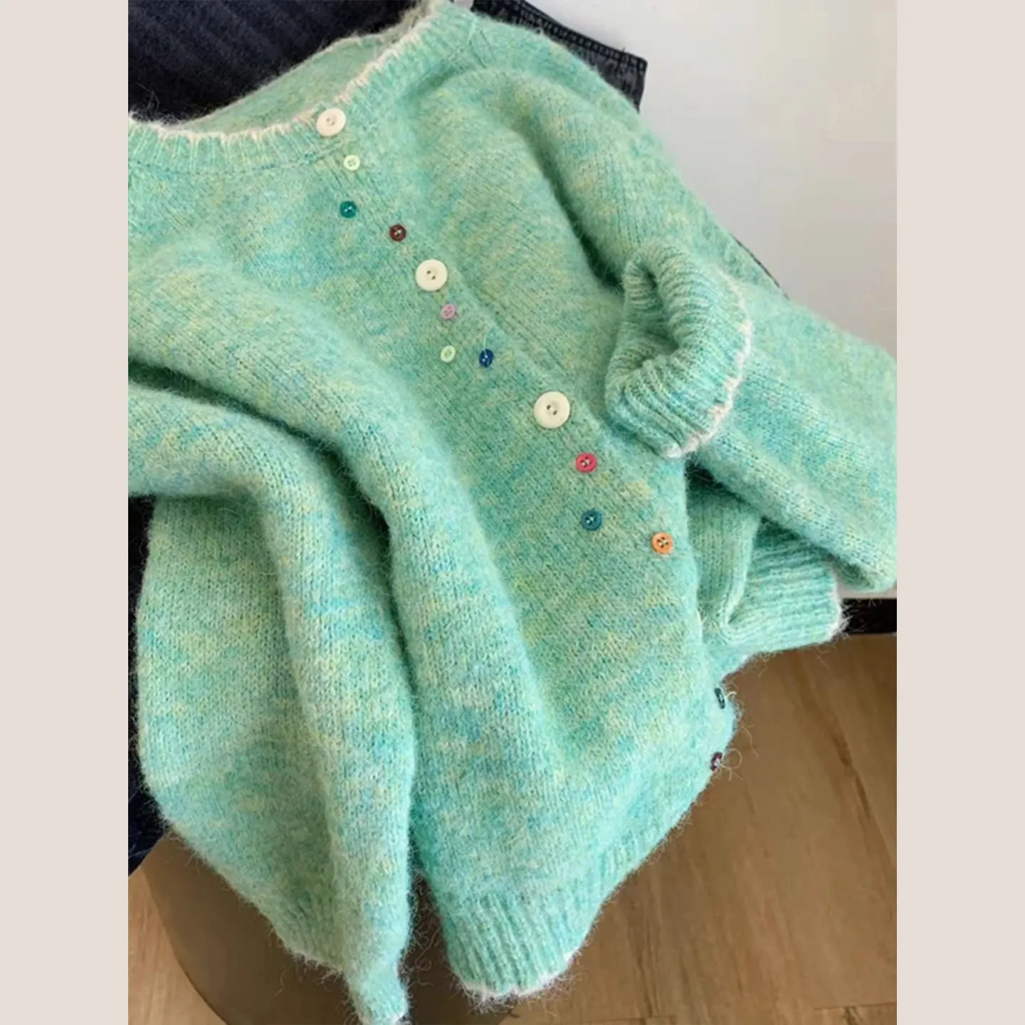 Green Round Neck Pullover Sweater Womens Long Sleeve Knit Jacket Colorful Winter Top
Green Round Neck Pullover Sweater Womens Long Sleeve Knit Jacket Colorful Winter Top