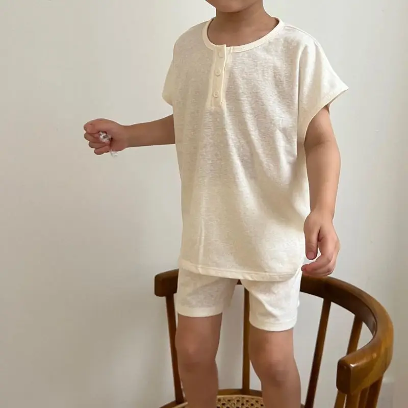 Newborn Baby Boy Girl Cotton Casual Short Sleeve Shorts Suit Solid Color Child Set Infant Toddler Summer Baby Clothes 6M-2Y
Newborn Baby Boy Girl Cotton Casual Short Sleeve Shorts Suit Solid Color Child Set Infant Toddler Summer Baby Clothes 6M-2Y