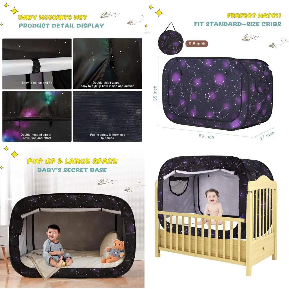 Портативная палатка для малышей с двумя дверцами, сетчатыми окнами и сумкой для переноски
Портативная палатка для малышей с двумя дверцами, сетчатыми окнами и сумкой для переноски