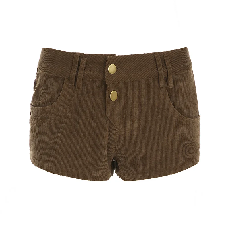 retro splicing corduroy shorts personalized pocket design hip-wrapped hot pants women's y2k shorts
retro splicing corduroy shorts personalized pocket design hip-wrapped hot pants women's y2k shorts