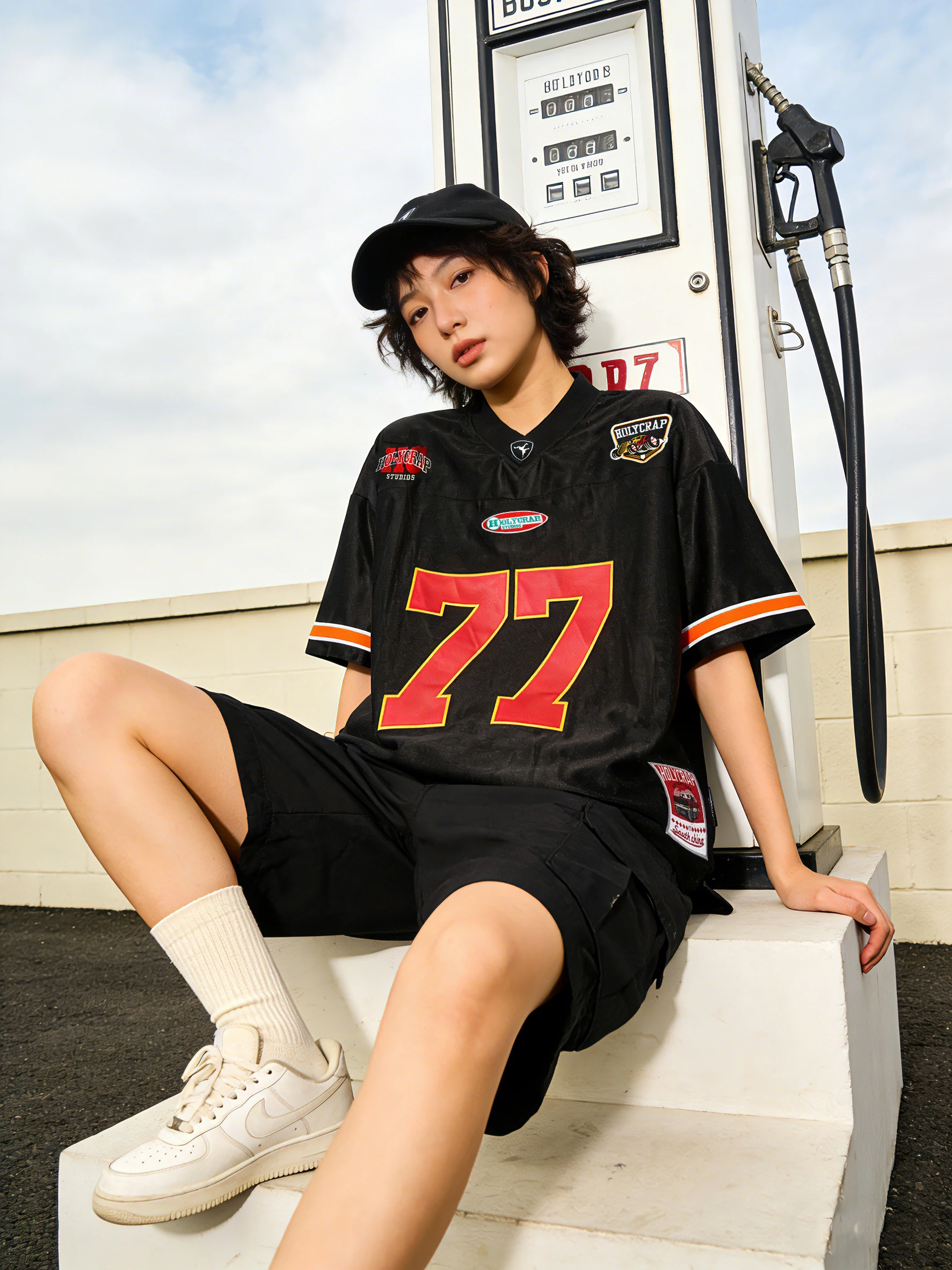 Busykid Hip Hop Street Dance Short Sleeve T-Shirt Embroidered West Coast Half Sleeve Fashionable American Brand Youth Polyester
Busykid Hip Hop Street Dance Short Sleeve T-Shirt Embroidered West Coast Half Sleeve Fashionable American Brand Youth Polyester