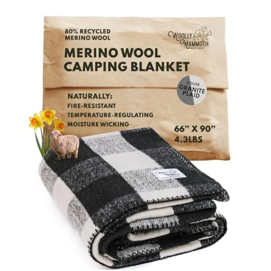Merino Wool Blanket - 80% Merino Wool - Camping Blankets for Cold Weather - Mositure-wicking for Overlanding, Hunting, Emergenc
Merino Wool Blanket - 80% Merino Wool - Camping Blankets for Cold Weather - Mositure-wicking for Overlanding, Hunting, Emergenc