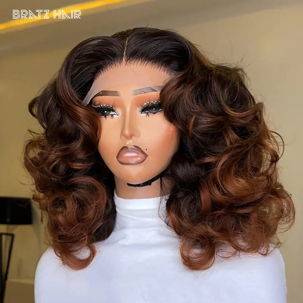 350 High Density Double Drawn Ombre Brown Loose Bouncy Curls Wig Human Hair 13x4 HD Lace Frontal Wig for Woman 4x4 T1B/Brown Wig
350 High Density Double Drawn Ombre Brown Loose Bouncy Curls Wig Human Hair 13x4 HD Lace Frontal Wig for Woman 4x4 T1B/Brown Wig