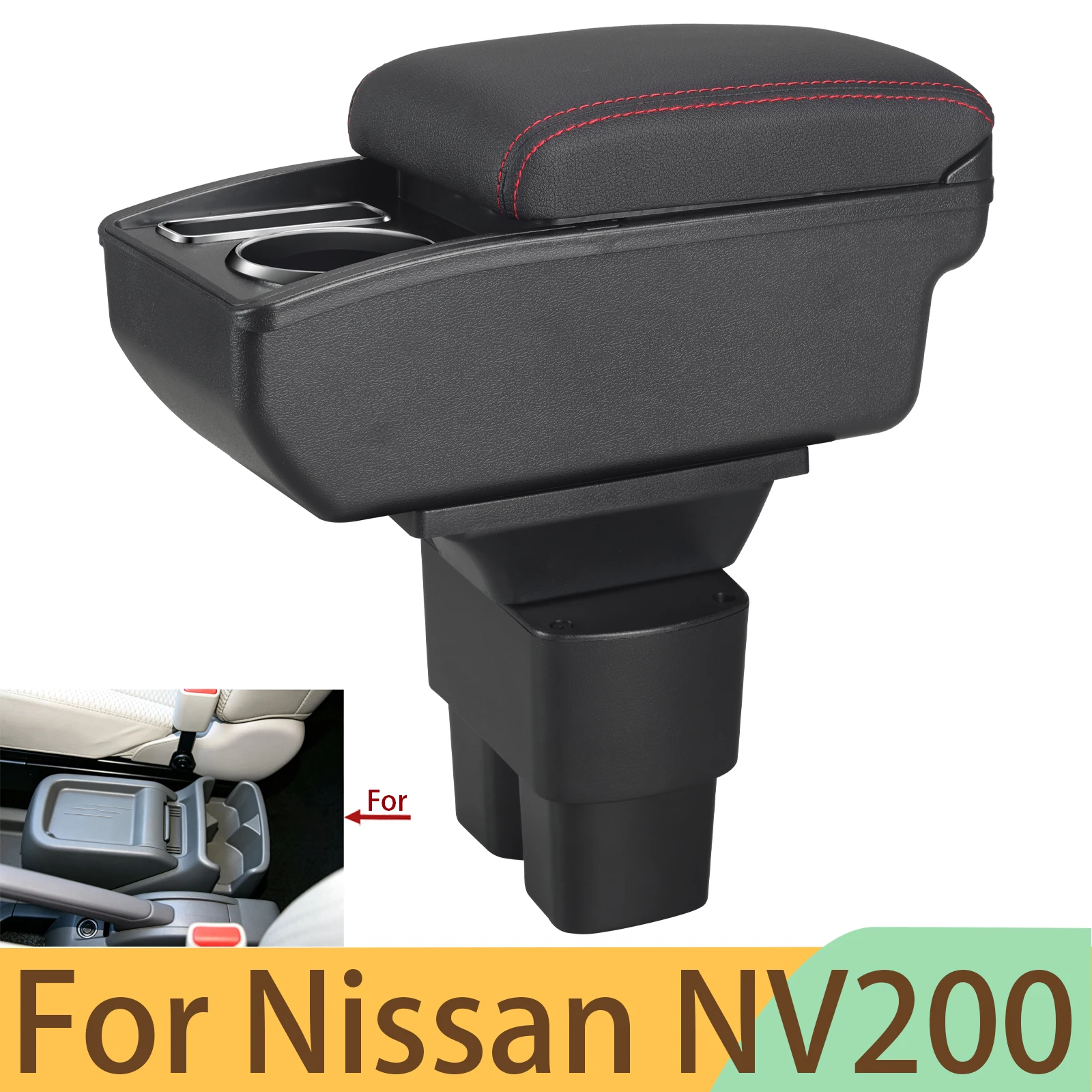 For Nissan NV200 Armrest Box for Nissan NV200 Car Armrest Storage Box Interior Dedicated Retrofit Parts Car Accessories
For Nissan NV200 Armrest Box for Nissan NV200 Car Armrest Storage Box Interior Dedicated Retrofit Parts Car Accessories
