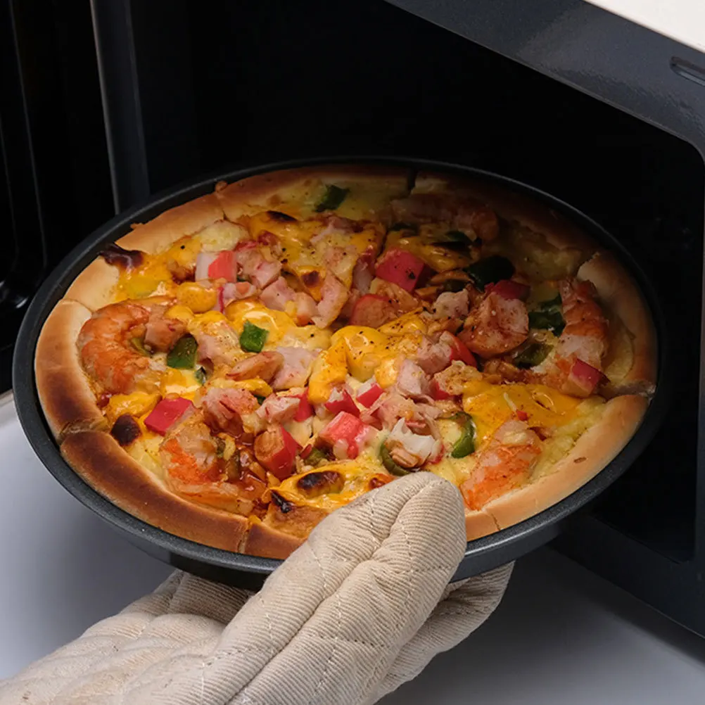 Pizza Pan Trays Oven Heat-resistant Baking Metal Pie Pans for Restaurant Stainless Steel
Pizza Pan Trays Oven Heat-resistant Baking Metal Pie Pans for Restaurant Stainless Steel