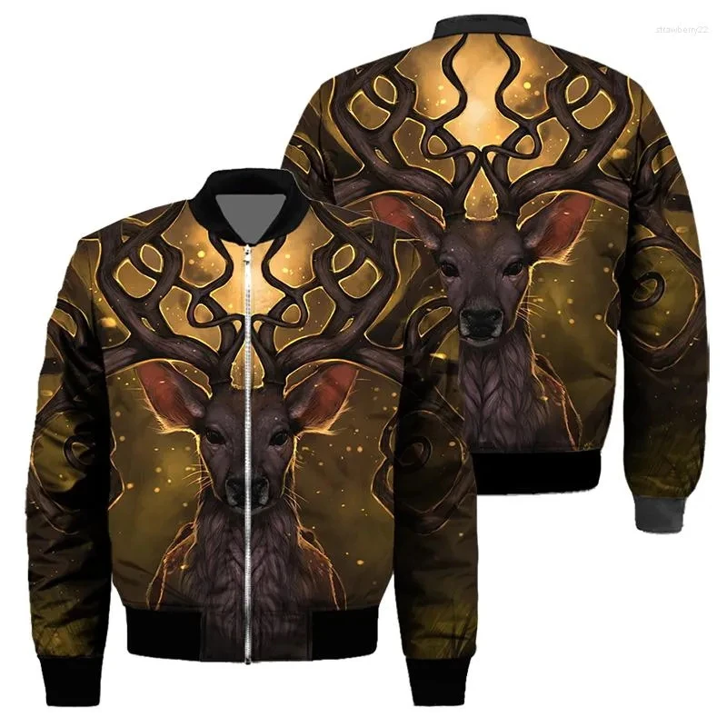 New 3D Fashion Men's Jacket Deer Printed Coat Loose Sweatshirt Autumn Clothes Long Sleeve Pullover Hooded Cool Bomber Jacket
New 3D Fashion Men's Jacket Deer Printed Coat Loose Sweatshirt Autumn Clothes Long Sleeve Pullover Hooded Cool Bomber Jacket