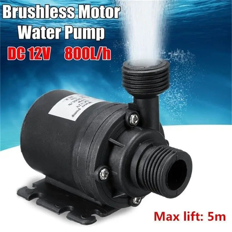 1Pc DC 12V 800L/H 5M For Cooling System Fountains Heater Ultra-quiet Garden Mini Portable Brushless Motor Submersible Water Pump
1Pc DC 12V 800L/H 5M For Cooling System Fountains Heater Ultra-quiet Garden Mini Portable Brushless Motor Submersible Water Pump