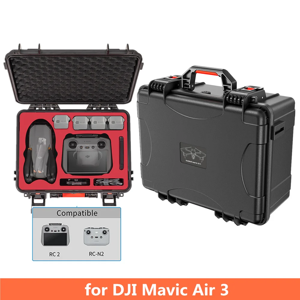For DJI Air 3 Drone Accesories Storage Box Hard Shell Suitcase Waterproof Box for DJI N2 RC2 Remote Controller Carrying Case
For DJI Air 3 Drone Accesories Storage Box Hard Shell Suitcase Waterproof Box for DJI N2 RC2 Remote Controller Carrying Case