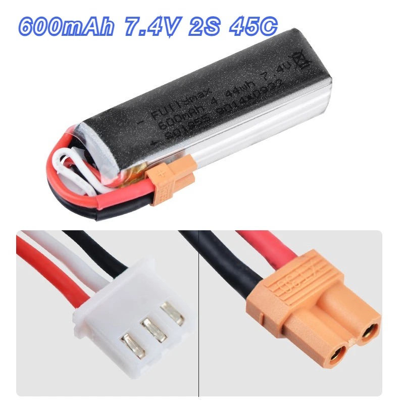 600mAh 7.4V 2S 45C RC Model Aircraft Battery for WLtoys XK K130 Racing FPV Drone, UAV, Helicopter Drone Battery
600mAh 7.4V 2S 45C RC Model Aircraft Battery for WLtoys XK K130 Racing FPV Drone, UAV, Helicopter Drone Battery