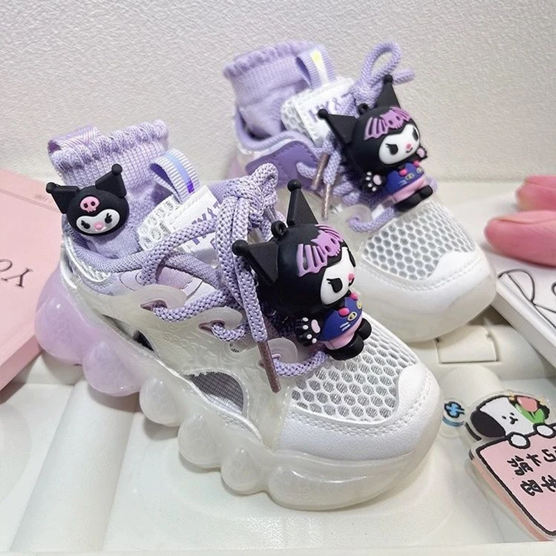 Sweet Kuromi Anime Kawaii Sanrio Mesh Breathable Shoes Summer Cute Cartoon Children Sports Sandals Sneakers Gifts for Kids
Sweet Kuromi Anime Kawaii Sanrio Mesh Breathable Shoes Summer Cute Cartoon Children Sports Sandals Sneakers Gifts for Kids