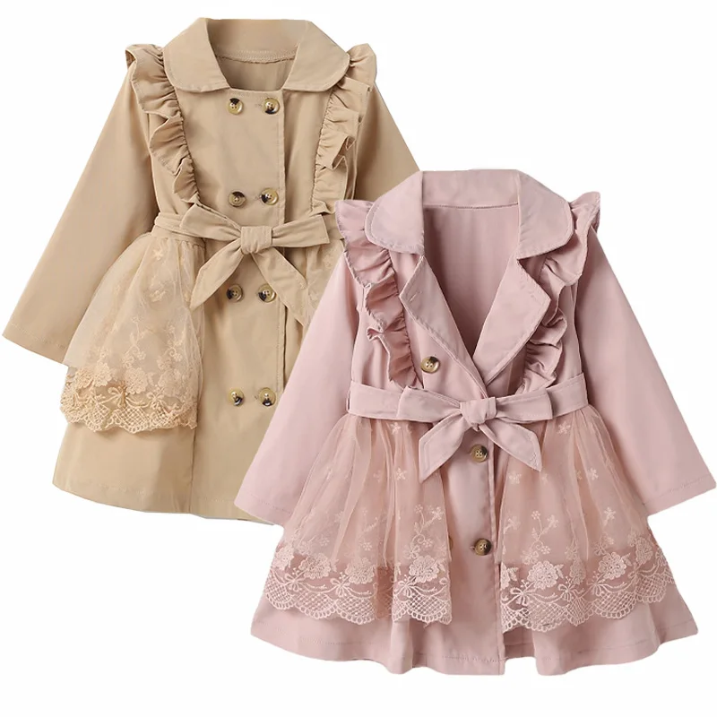 Autumn Winter Baby Girl Jacket Long Coat Girls Clothes Trench Fashion Design Lace Floral Ruffle Kids Outfits Children Parka
Autumn Winter Baby Girl Jacket Long Coat Girls Clothes Trench Fashion Design Lace Floral Ruffle Kids Outfits Children Parka