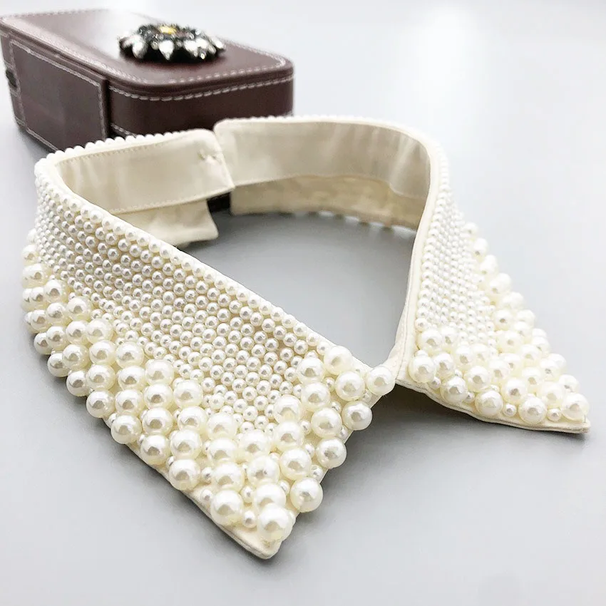 Elegant Vintage Pearl Embellished Handcrafted Collar for Women High-Quality Polyester Fiber Pearl Sewing Woven Necktie Style
Elegant Vintage Pearl Embellished Handcrafted Collar for Women High-Quality Polyester Fiber Pearl Sewing Woven Necktie Style