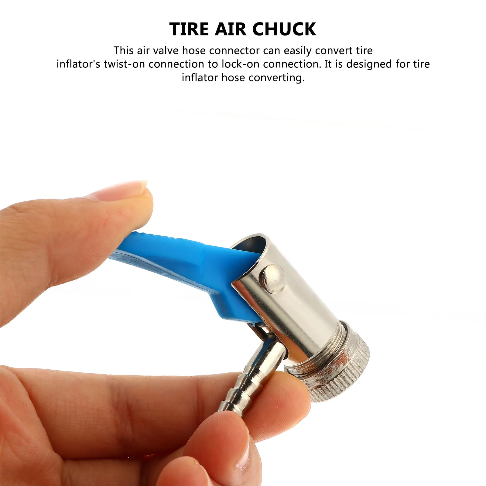 2Pcs Tire Inflator Chuck Air Hose Connector for Car Motorcycle Electric Fast Inflation Easy Attachment Removal
2Pcs Tire Inflator Chuck Air Hose Connector for Car Motorcycle Electric Fast Inflation Easy Attachment Removal