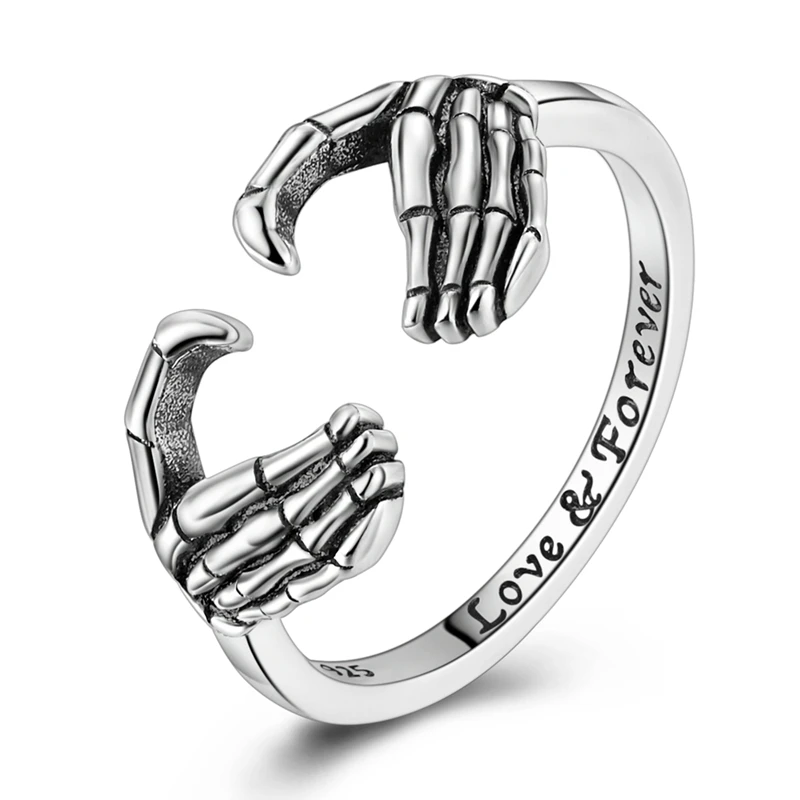 Original 925 Sterling Silver Sparking Skeleton Hand Heart-Shaped Open Rings For Women Girls Jewelry Birthday Anniversary Gifts
Original 925 Sterling Silver Sparking Skeleton Hand Heart-Shaped Open Rings For Women Girls Jewelry Birthday Anniversary Gifts