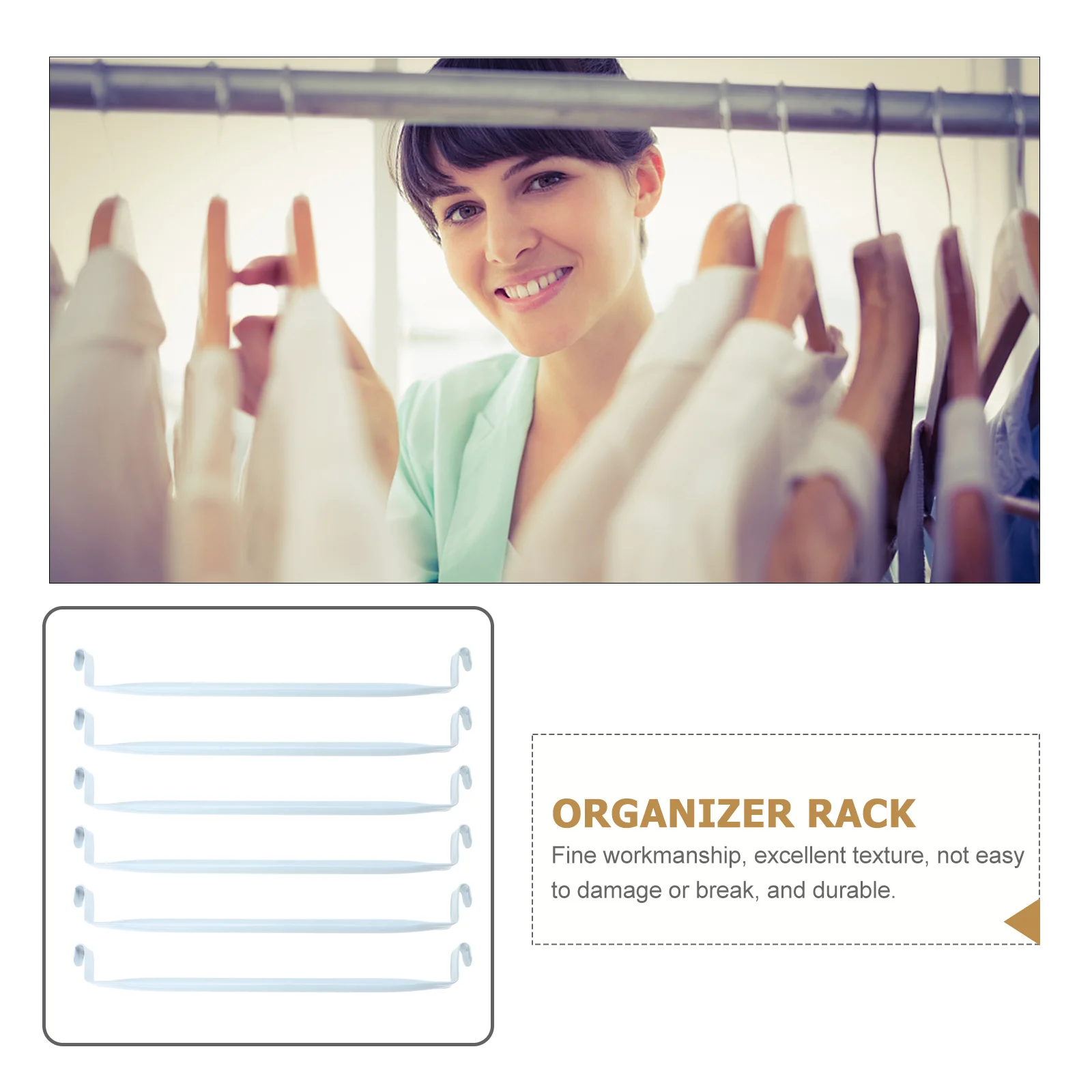 Clothes Hanger Rack Storage Organizer Shelf Bathroom Display Stable Practical Excellent Texture Space Saving Efficient
Clothes Hanger Rack Storage Organizer Shelf Bathroom Display Stable Practical Excellent Texture Space Saving Efficient