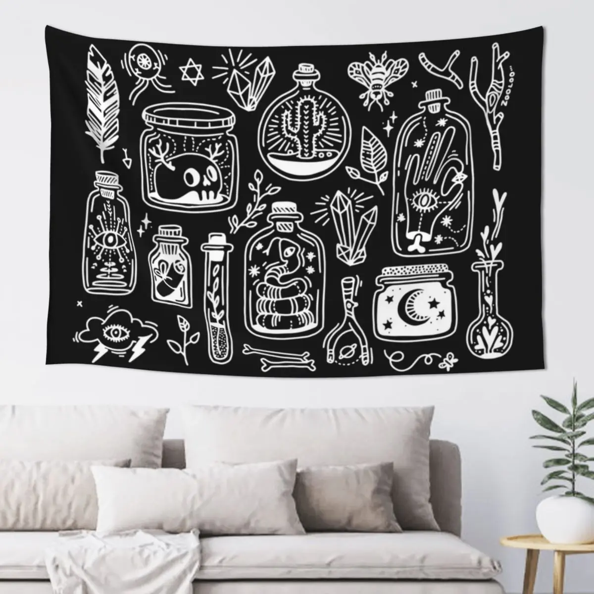 Tiny Witch Gallery - Reverse Tapestry Home Decorations Room Decoration Korean Style Tapestry
Tiny Witch Gallery - Reverse Tapestry Home Decorations Room Decoration Korean Style Tapestry