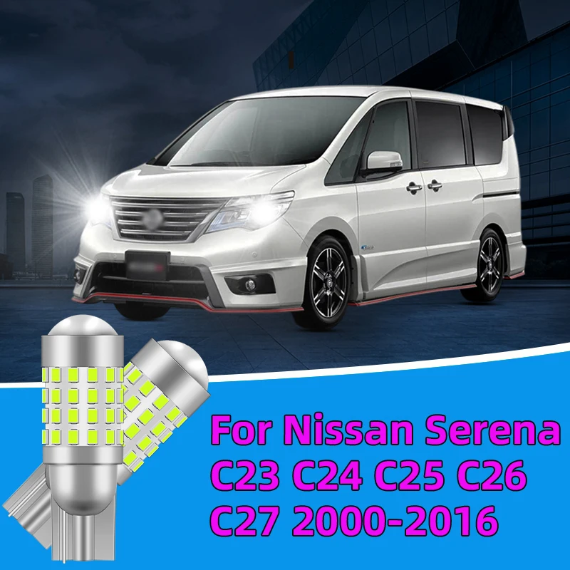 2PCS For Nissan Serena C23 C24 C25 C26 C27 2000-2016 Car Led Bulb T10 W5W side marker position Signal Lamp Clearance Lights
2PCS For Nissan Serena C23 C24 C25 C26 C27 2000-2016 Car Led Bulb T10 W5W side marker position Signal Lamp Clearance Lights