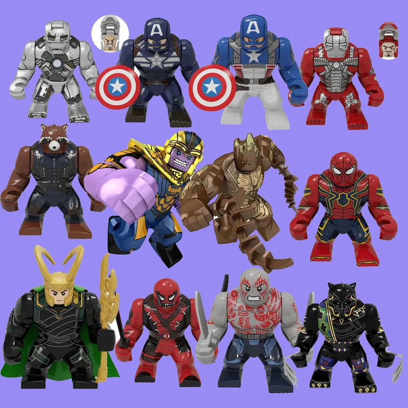 Block Man Toy Marvel Superhero Anime Figure Thanos Iron Man Venom Spider Man Block Toy, Children's Birthday Gift
Block Man Toy Marvel Superhero Anime Figure Thanos Iron Man Venom Spider Man Block Toy, Children's Birthday Gift