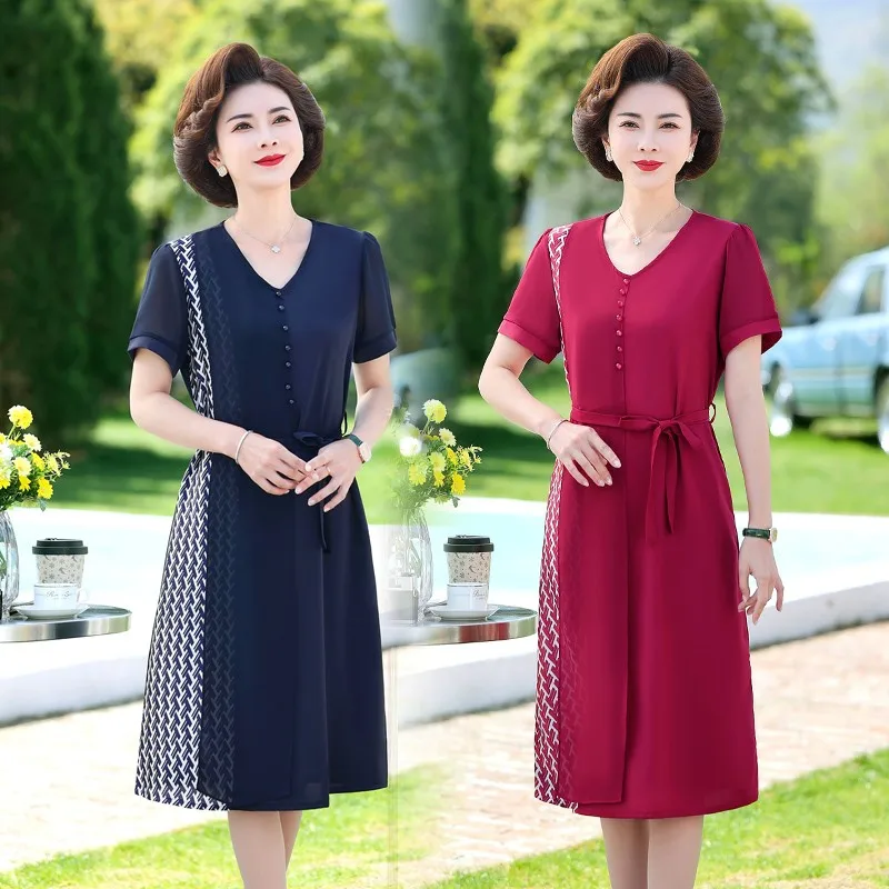 New Summer Patchwork Chiffon Long Dress Women Fashion V-neck Dresses Vintage Office Elegant Party Dress Vestidos Mujer
New Summer Patchwork Chiffon Long Dress Women Fashion V-neck Dresses Vintage Office Elegant Party Dress Vestidos Mujer