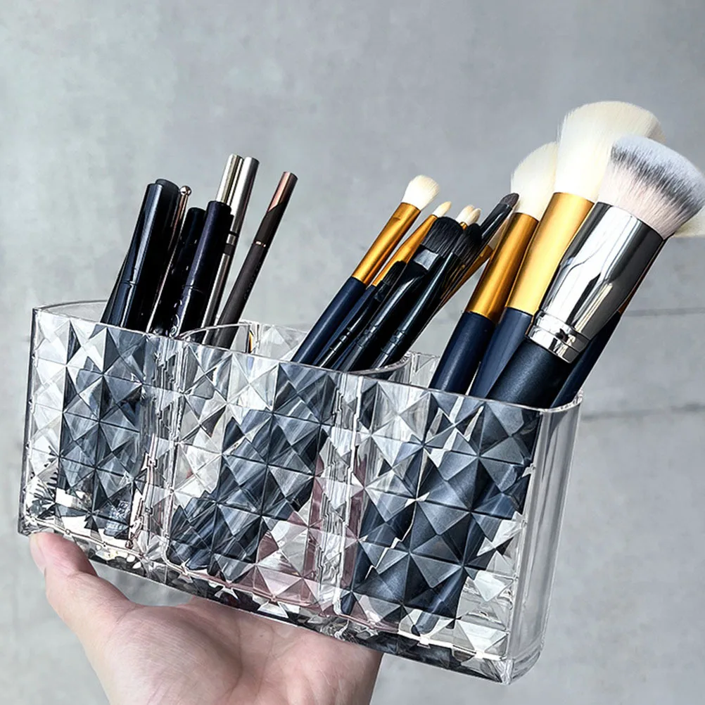 Diamond Texture Makeup Organizer 3 Grids Pen Holder Desktop Container Stable Storage Multifunctional Home Office Use
Diamond Texture Makeup Organizer 3 Grids Pen Holder Desktop Container Stable Storage Multifunctional Home Office Use