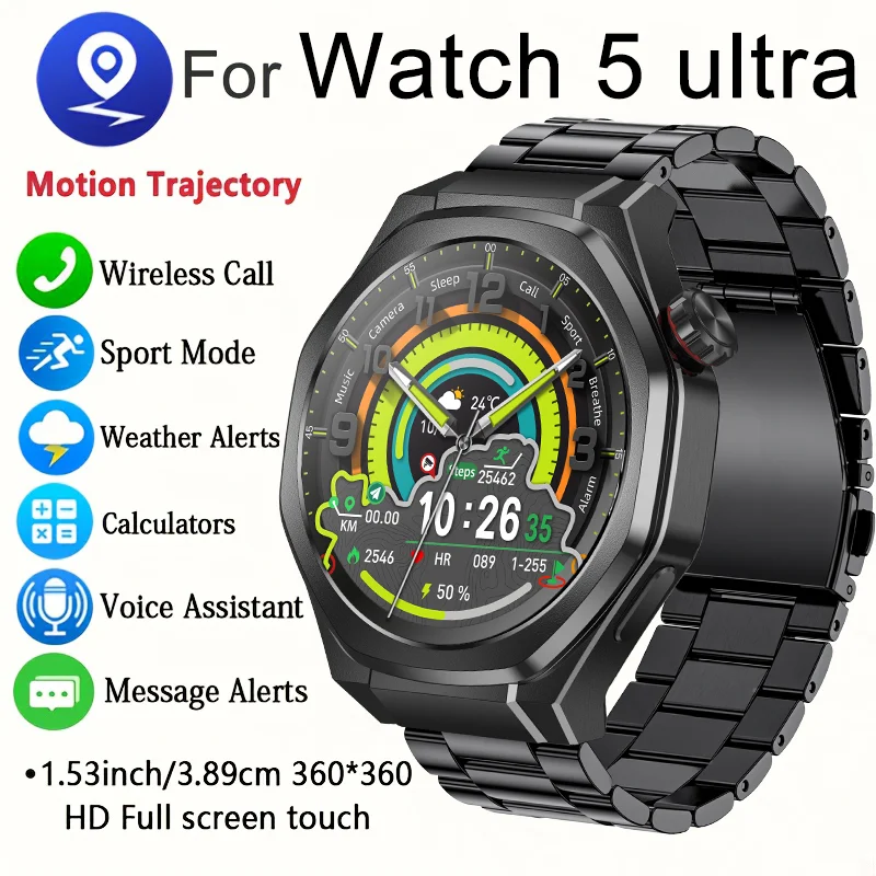 For HUAWEI IOS Outdoor Sport GPS Smart Watch Men 1.53-inch HD AMOLED Screen IP68 Waterproof Bluetooth Call NFC Smartwatch 2024
For HUAWEI IOS Outdoor Sport GPS Smart Watch Men 1.53-inch HD AMOLED Screen IP68 Waterproof Bluetooth Call NFC Smartwatch 2024