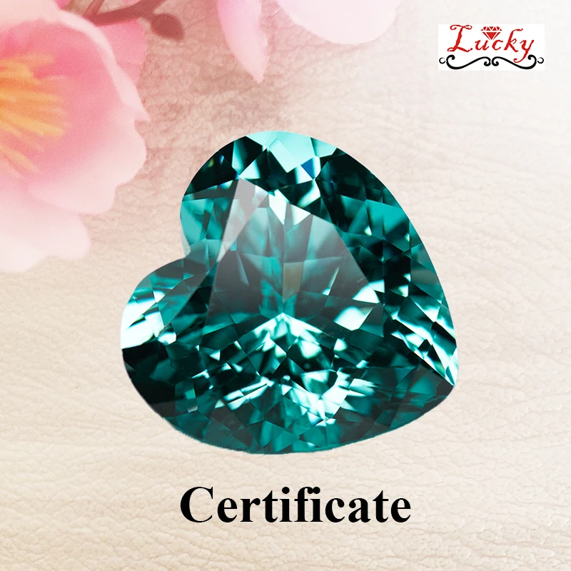 Lab Grown Paraíba VVS1 Heart Shape Gemstones Charms Beads Diy for Jewelry Making Bracelet Materials Selectable AGL Certificat
Lab Grown Paraíba VVS1 Heart Shape Gemstones Charms Beads Diy for Jewelry Making Bracelet Materials Selectable AGL Certificat