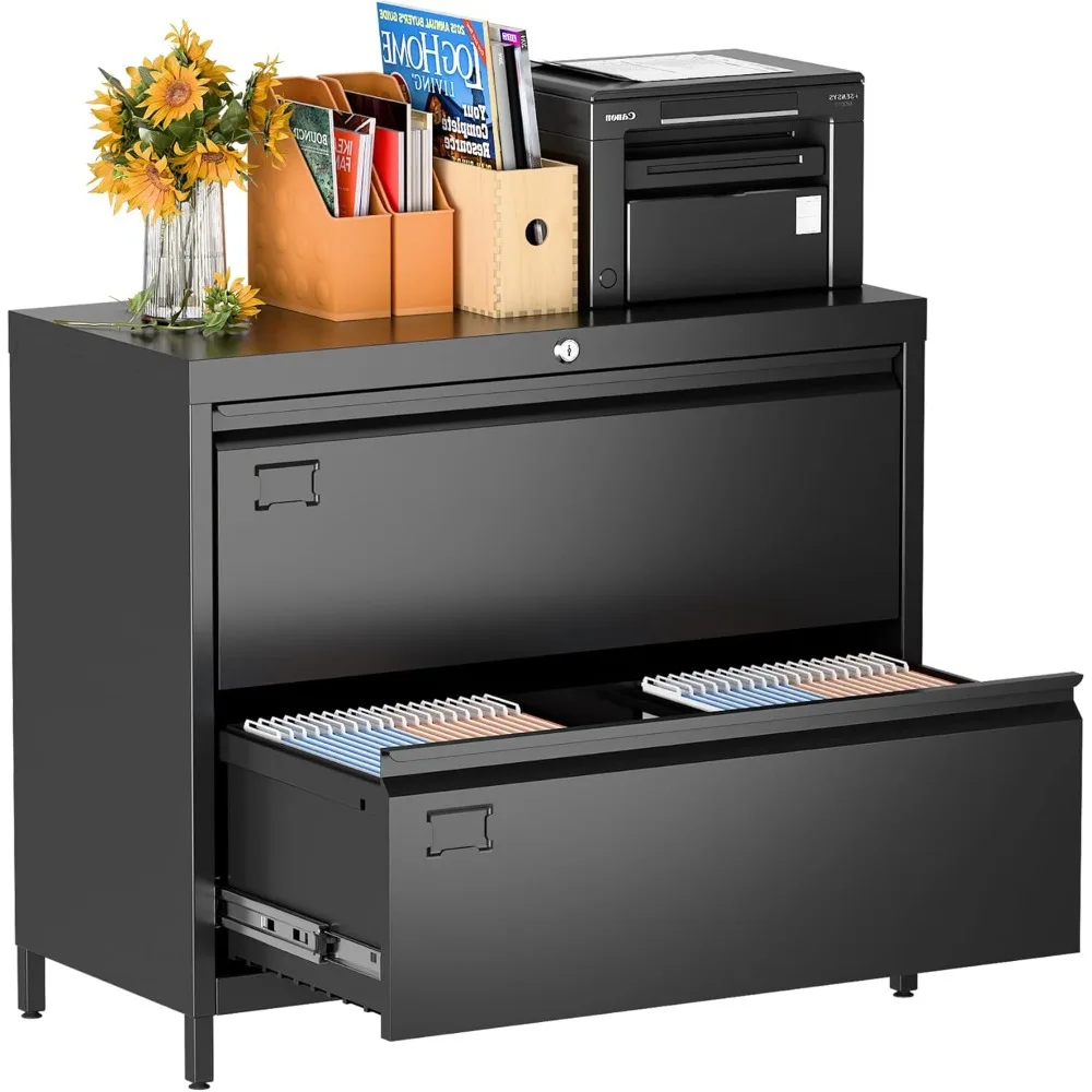 Metal Lateral File Cabinet with 2 Drawers, Wide Lateral Filing Cabinet with Lock for Hanging Files Letter
Metal Lateral File Cabinet with 2 Drawers, Wide Lateral Filing Cabinet with Lock for Hanging Files Letter