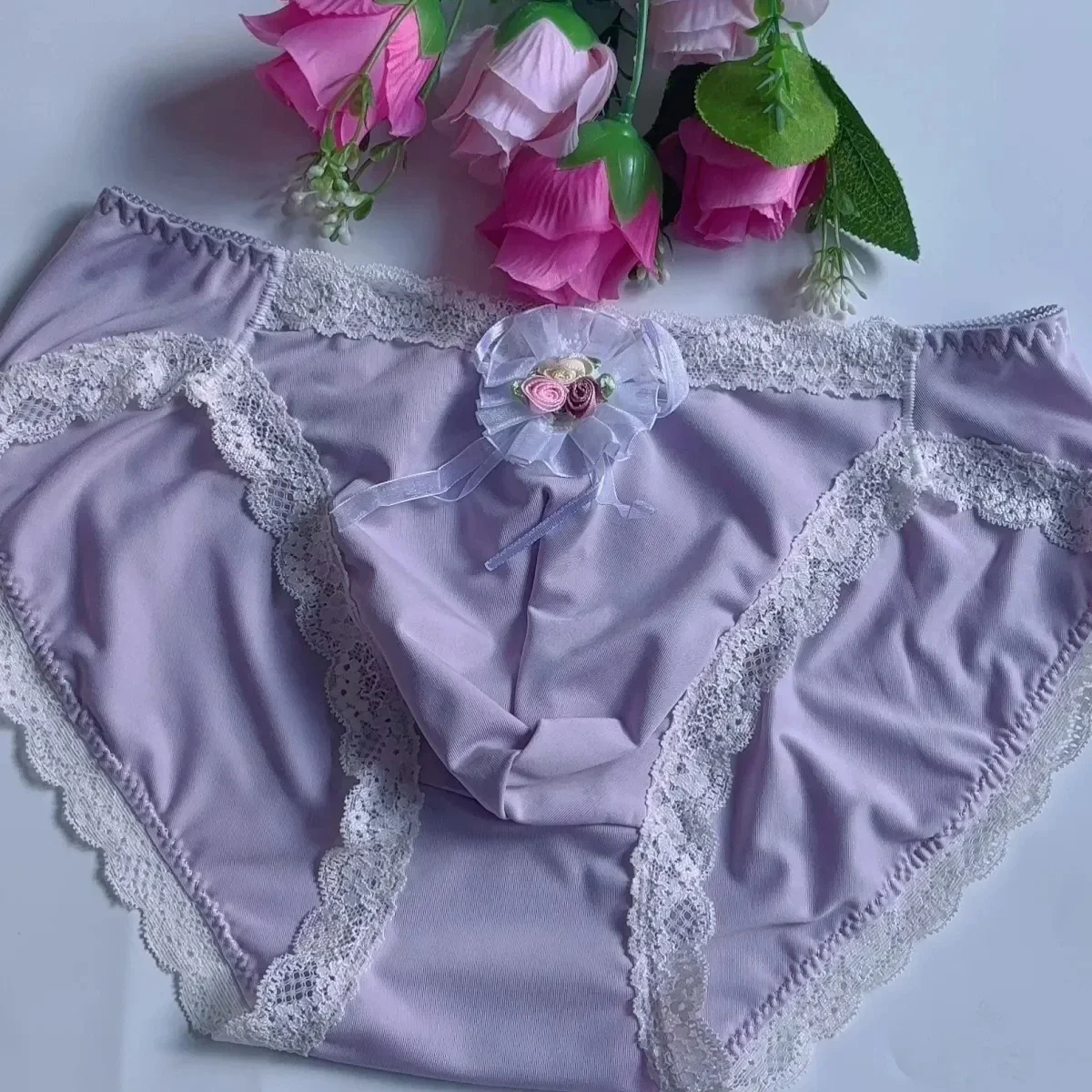 Man's Sexy Rose Red Lace Flower Panties Cute Low Waist Sissy Briefs Erotic Underwear DJ Club Bar Sexy Costumes
Man's Sexy Rose Red Lace Flower Panties Cute Low Waist Sissy Briefs Erotic Underwear DJ Club Bar Sexy Costumes