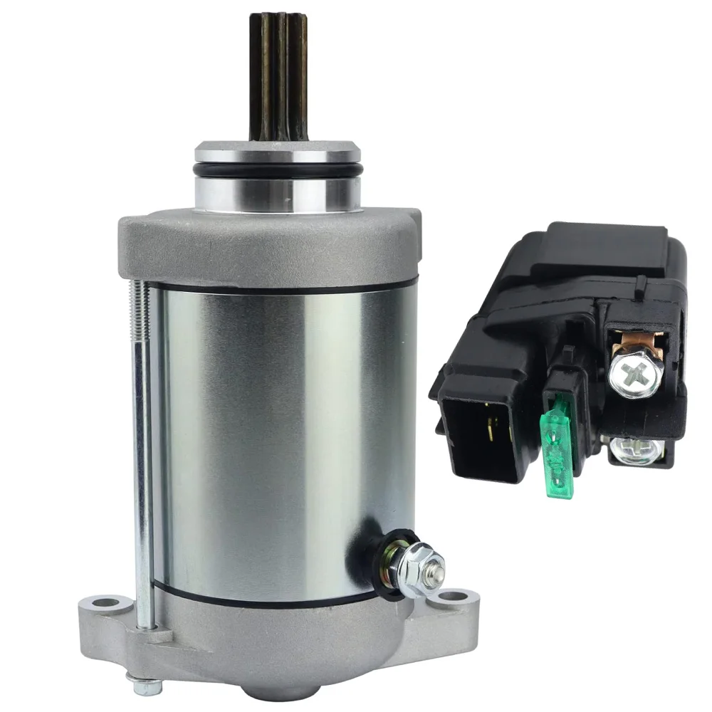For Suzuki Vinson 500 4x4 LT-A500F 2002 2003 2004 2005 2006 2007 Starter Motor with Solenoid Relay 31100-44D10 31100-44D20
For Suzuki Vinson 500 4x4 LT-A500F 2002 2003 2004 2005 2006 2007 Starter Motor with Solenoid Relay 31100-44D10 31100-44D20