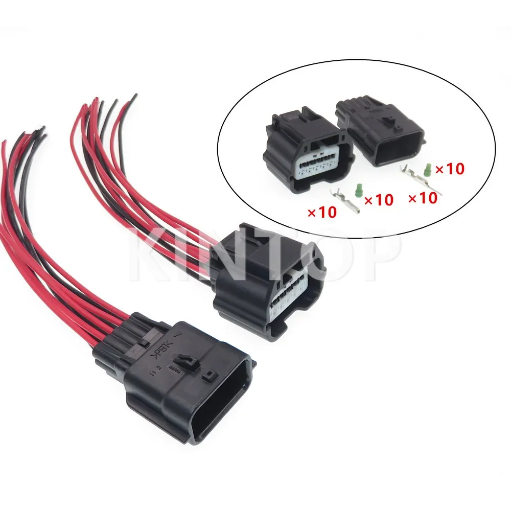 1 Set 10 Pins 0.6 Series Miniature AC Assembly Wire Connector Car Electric Male Plug Female Socket 7282-8856-30 7283-8856-30
1 Set 10 Pins 0.6 Series Miniature AC Assembly Wire Connector Car Electric Male Plug Female Socket 7282-8856-30 7283-8856-30