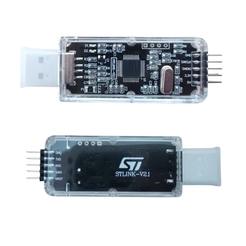 ST-LINK V2.1 Programmer Debugger STM32 Emulator with Virtual COM Port Compatible with STM8/J-LINK SWD Downloader
ST-LINK V2.1 Programmer Debugger STM32 Emulator with Virtual COM Port Compatible with STM8/J-LINK SWD Downloader