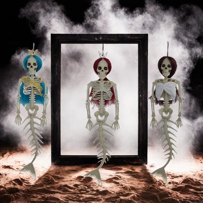 New Halloween Hanging Mermaid Bone Hanger Outdoor Courtyard Ghost House Party Festival Decoration
New Halloween Hanging Mermaid Bone Hanger Outdoor Courtyard Ghost House Party Festival Decoration