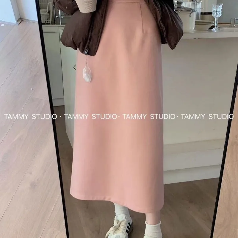 Temperament New Thick Woolen Korean Style Autumn and Winter High-waisted Versatile Skirt for Women A-line Mid-length Thickened
Temperament New Thick Woolen Korean Style Autumn and Winter High-waisted Versatile Skirt for Women A-line Mid-length Thickened